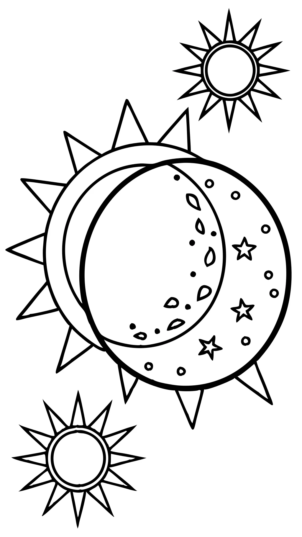 eclipse coloring pages free